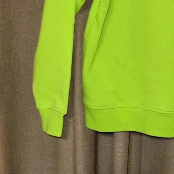 ACNE STUDIOS Auth LUX Nash Face Paint Neon Green Pullover Sweatshirt LS XS - Picture 9 of 11